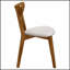 Ensemble de chaises à dossier courbé brun clair et châtaignier, conception ergonomique pour le confort et le charme rétro, ensemble de 2
