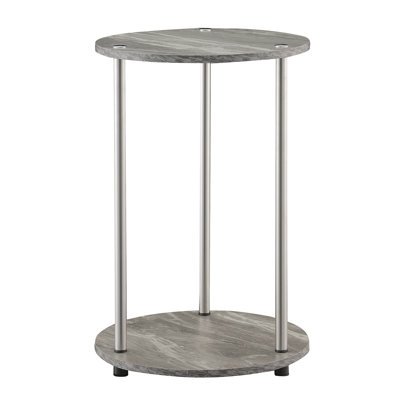 Table de bout ronde avec rangement Edwin