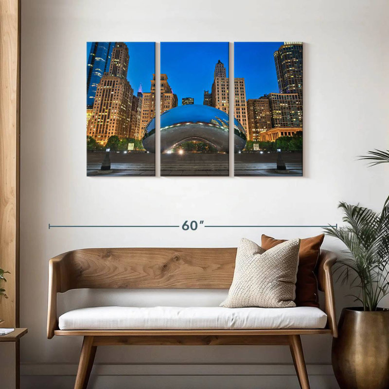 Sireci Cloud Gate Sculpture, 28" H x 45" W