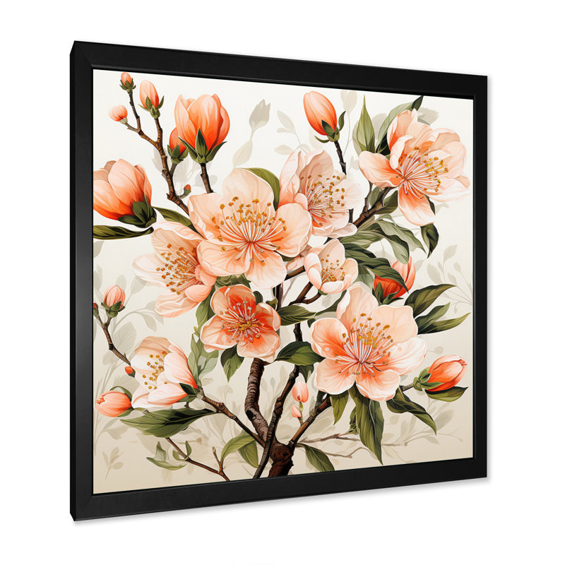 Vibrant Harvest I, reproduction d'art sur toile, Cadre simple noir, H 16 po x l 16 po x P 1 po