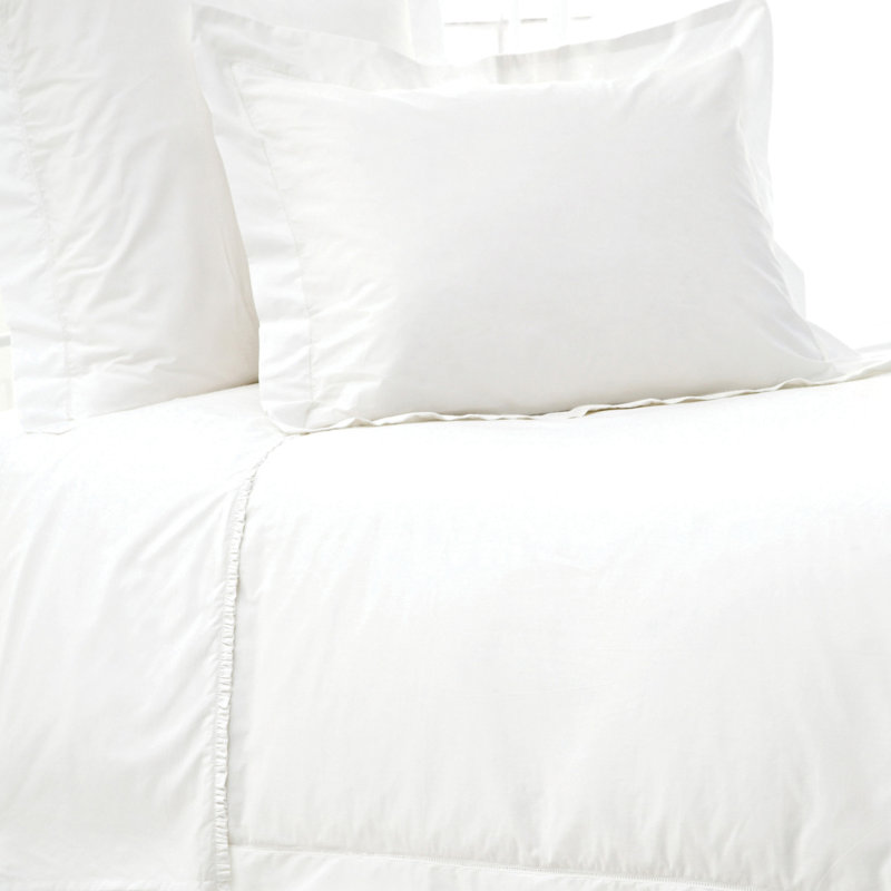 Classic Hemstitch Duvet Cover, White, Twin/Twin XL Duvet Cover
