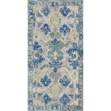Sorrento Hand Tufted PET Indoor/Outdoor Rug in Natural/Blue/Yellow