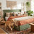 Modern Wingback Upholstered Platform Bed-1529576909-1529576911