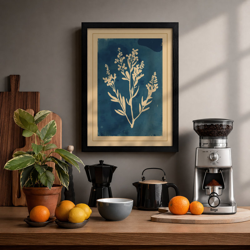 Specimen Botanical - Framed Print, Black, A4 - 29.7 x 21.0 cm