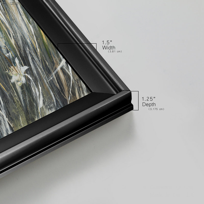 Garden Gems - Reproduction d'art sur toile encadrée, H 26,5 po x l 26,5 po x P 1,5 po, Cadre noir