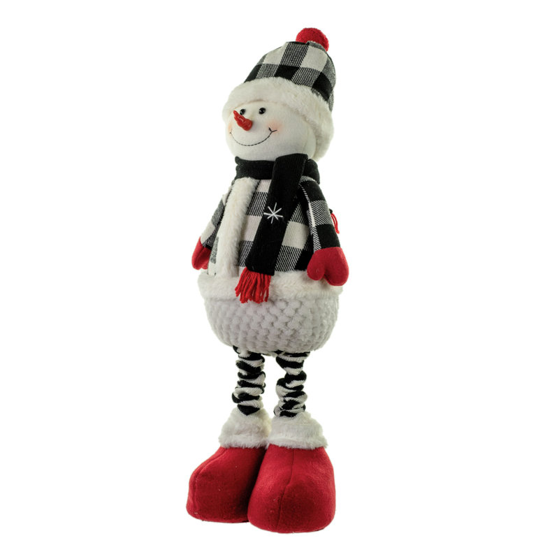 Bonhomme de neige à carreaux
