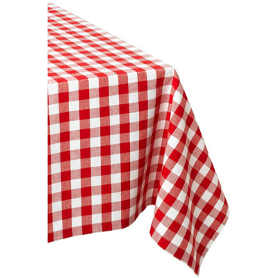 Estacia Checkered 100% Cotton Tablecloth