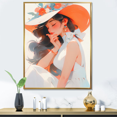 " Country Club Woman With White Hat I "