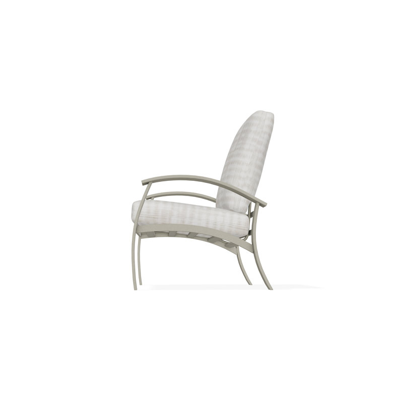 Chaise avec accoudoirs à coussin profond Belle Isle, Tempête, Illusion de bouleau écossais
