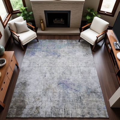 Premium Machine Washable Kelton AMF1232 Abstract Rug