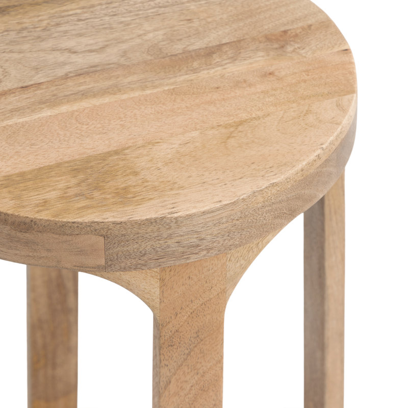 Chewelah Solid Wood End Table, 23" H x 12" W x 12" D, Natural