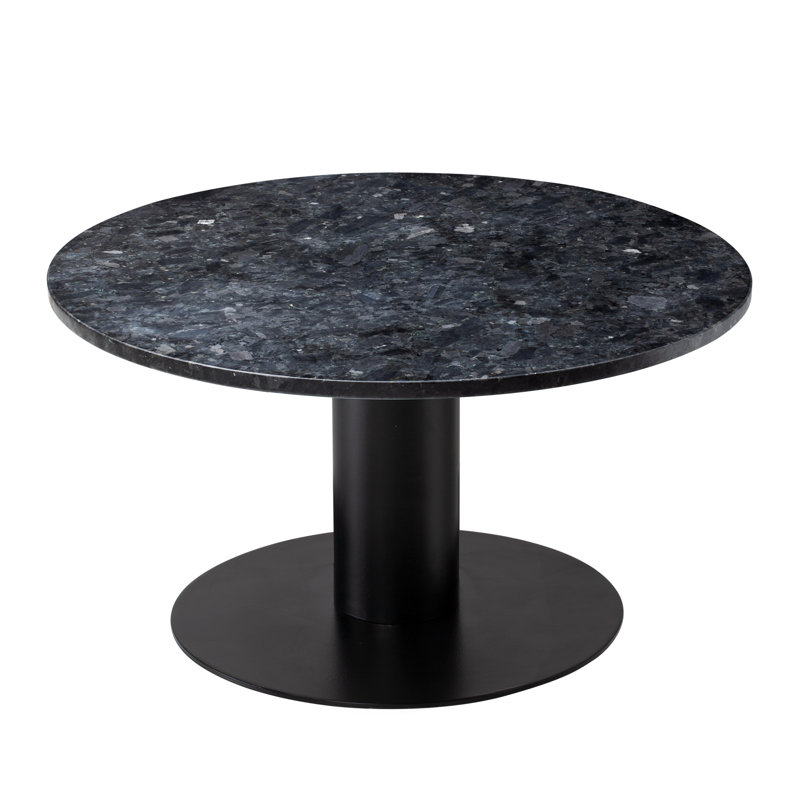 Karlin Pedestal Coffee Table, Black