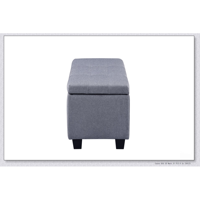Grand ensemble de banc repose-pieds avec rangement, combinaison 3 en 1 avec lin capitonné pour un usage multiple dans le salon, le vestibule et la chambre à coucher