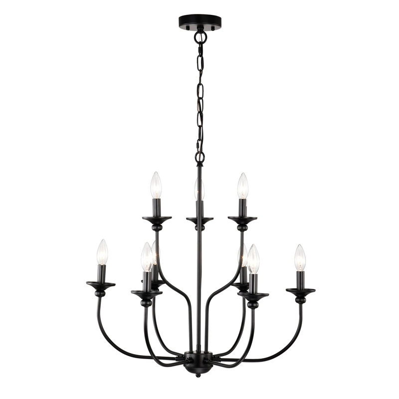 Jillann Iron Wagon Wheel Chandelier