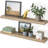 Sydney 36" W x 6" D Floating Shelves Set with Invisible Wall Mount Brackets-97960583