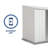 Absco EZI Slider 5' W x 7' D Metal Galvanized Steel Weather Resistant Storage Shed Surfmist-111668644