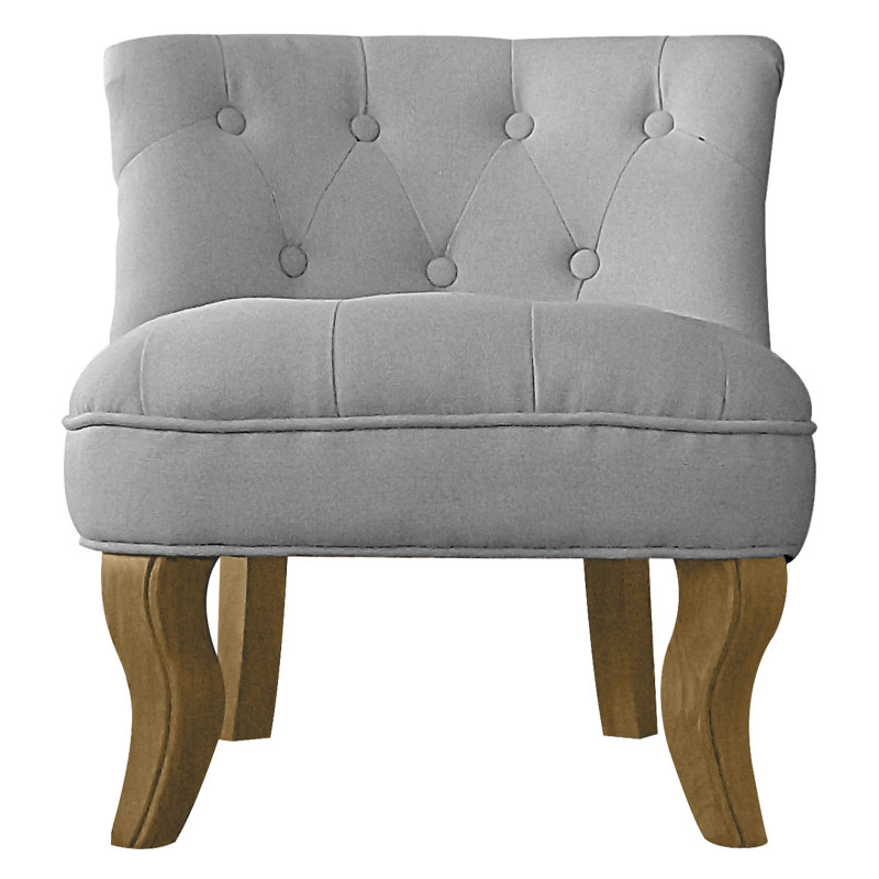 Leni Kids Personalized 32 cm Chair and Ottoman, Grey
