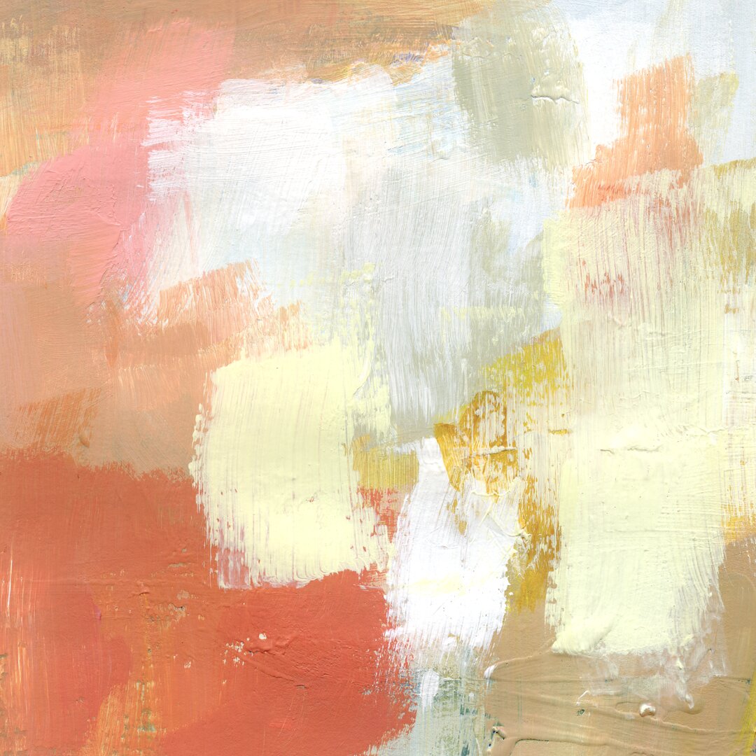 Leinwandbild Yellow And Blush IV von Victoria Barnes