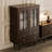 Dark-coffee Solid Wood + Glass Display Cases
