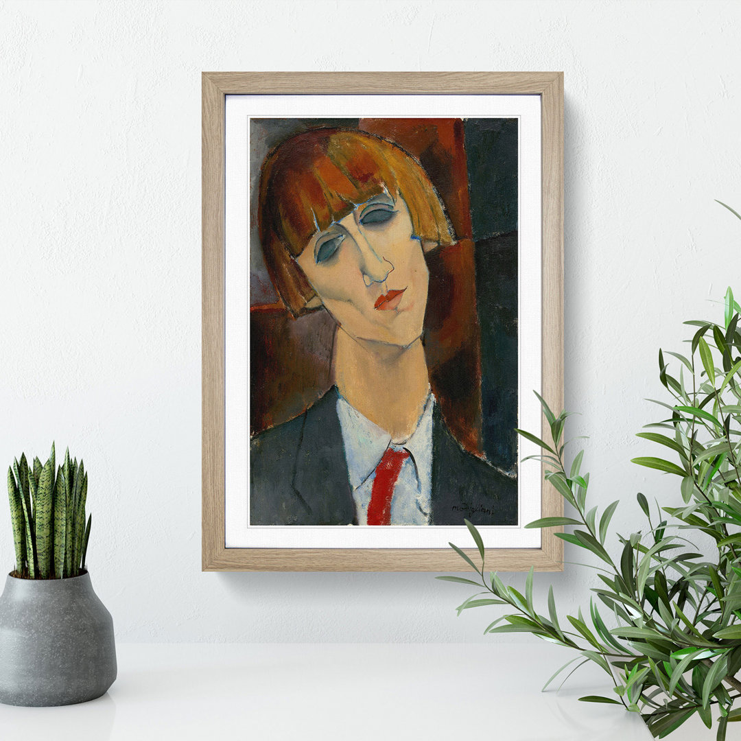 Madame Kisling by Amedeo Modigliani - Picture Frame Painting