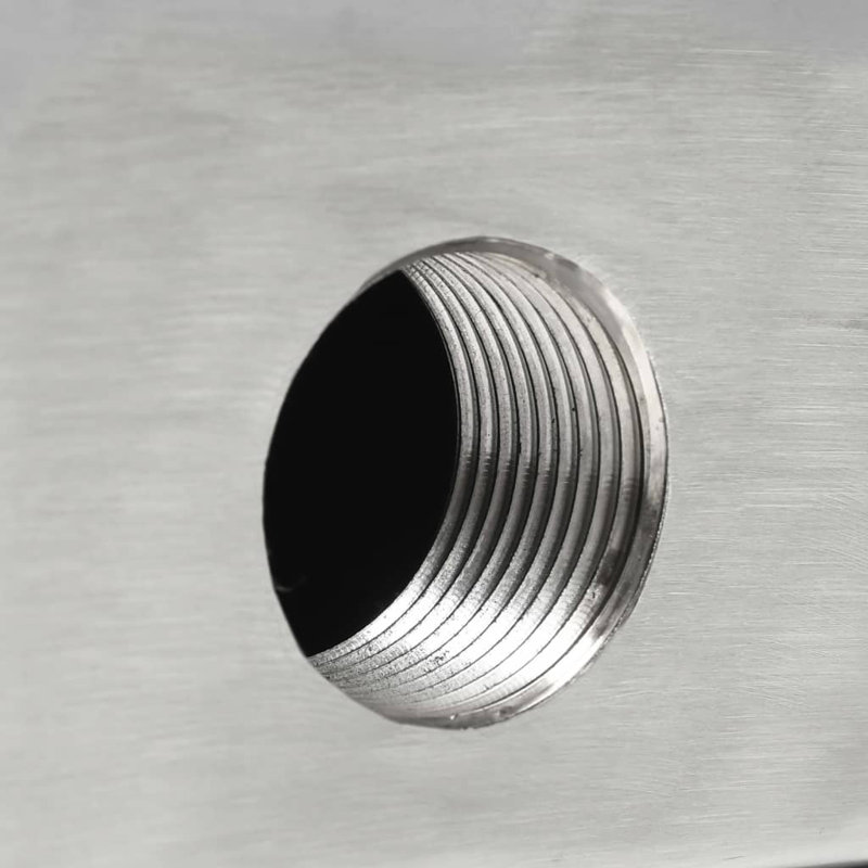 Carmelia Stainless Steel Weather Resistant Waterfall Fountain, 14cm H x 45cm W x 34cm D