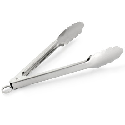 Martha Stewart Stainless Steel Easy-Lock Tongs