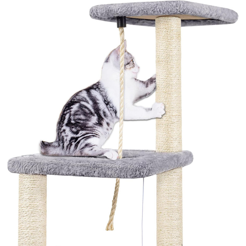 90cm H Cat Tree, Grey