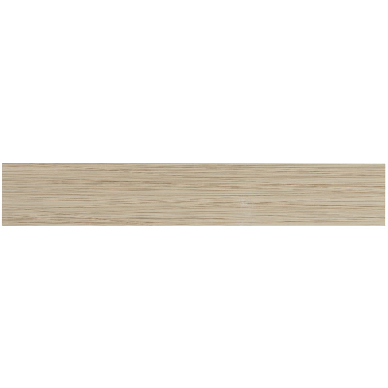 Fabrique 4" x 24" Porcelain Wood Look Tile, Soleil Linen