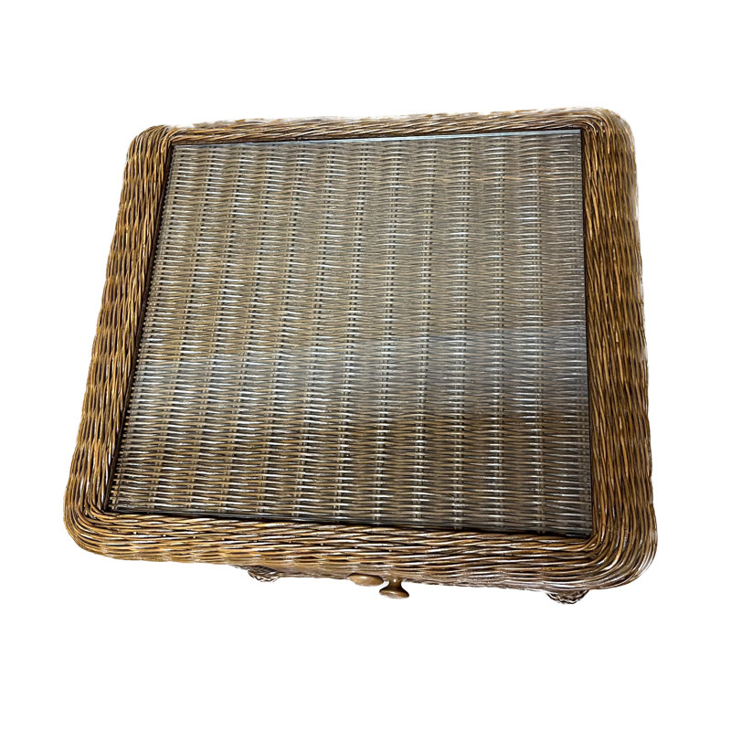 Watkins 21'' W Wicker / Rattan Nightstand, Honey