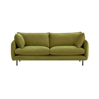 Neshay 3 Seater Velvet Sofa