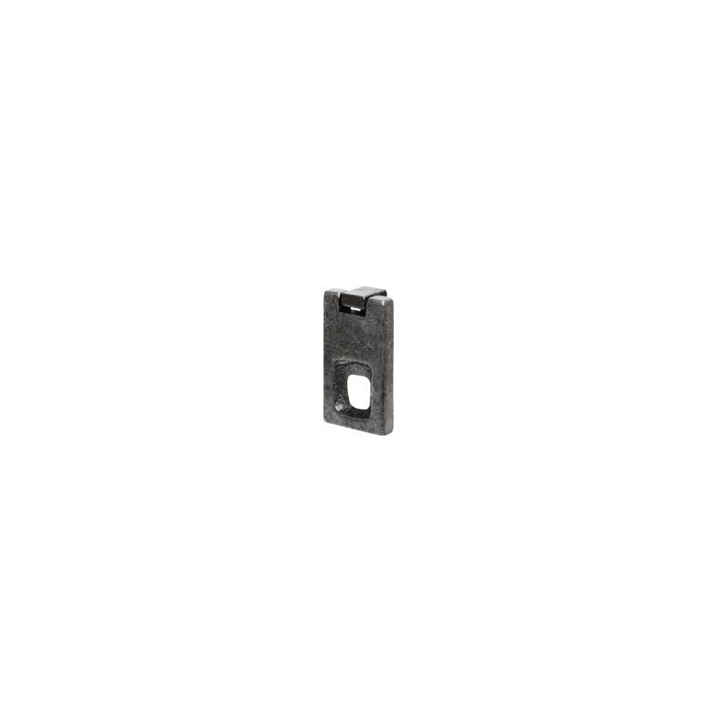 Tab Pendant Pull, White Bronze Dark