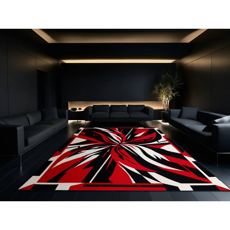 Ember Resonance Rug, Square 3'