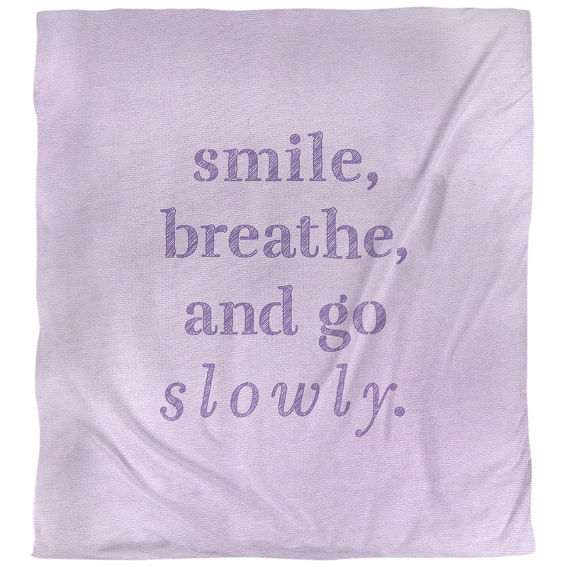 Housse de couette simple go quote lente, Housse de couette pour grand lit, Mauve