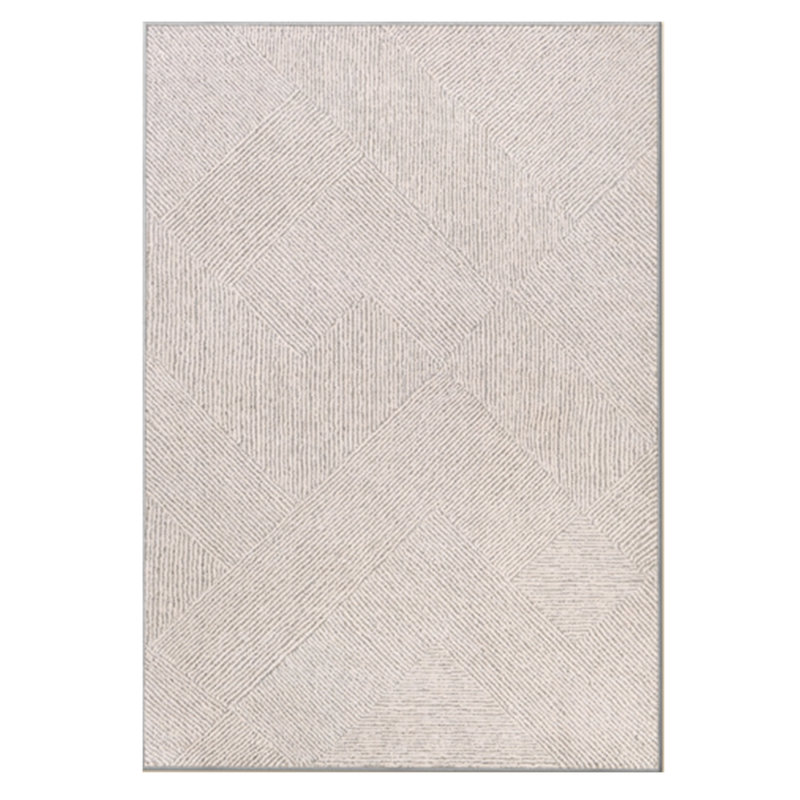 6'x8' Brown Geometric Jacquard Rectangle Area Rug, Non-Slip Latex Back, Machine Washable Indoor Rug for Living Room Bedroom