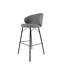 Tabouret de bar de style moderne, surface en similicuir rembourré, structure en acier-1053570082-1053570080