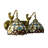Fontaines Vintage Tiffany Style Mermaid Stained Glass Wall Light (2-Light)-1025064434