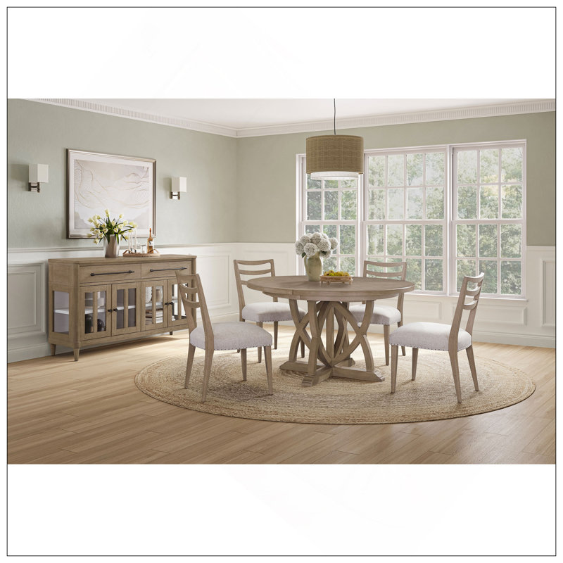 Ensemble de 2 chaises d'appoint Ladderback, Sable