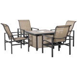 Square 4 - Person 35.5'' Long Dining Set