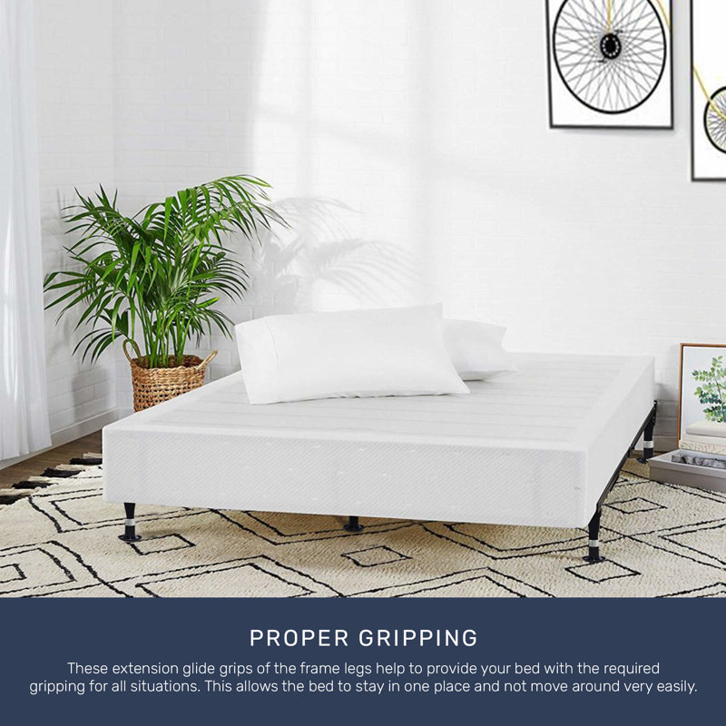 Pomona Advanced Bed Frame with Steel Rivets, Queen