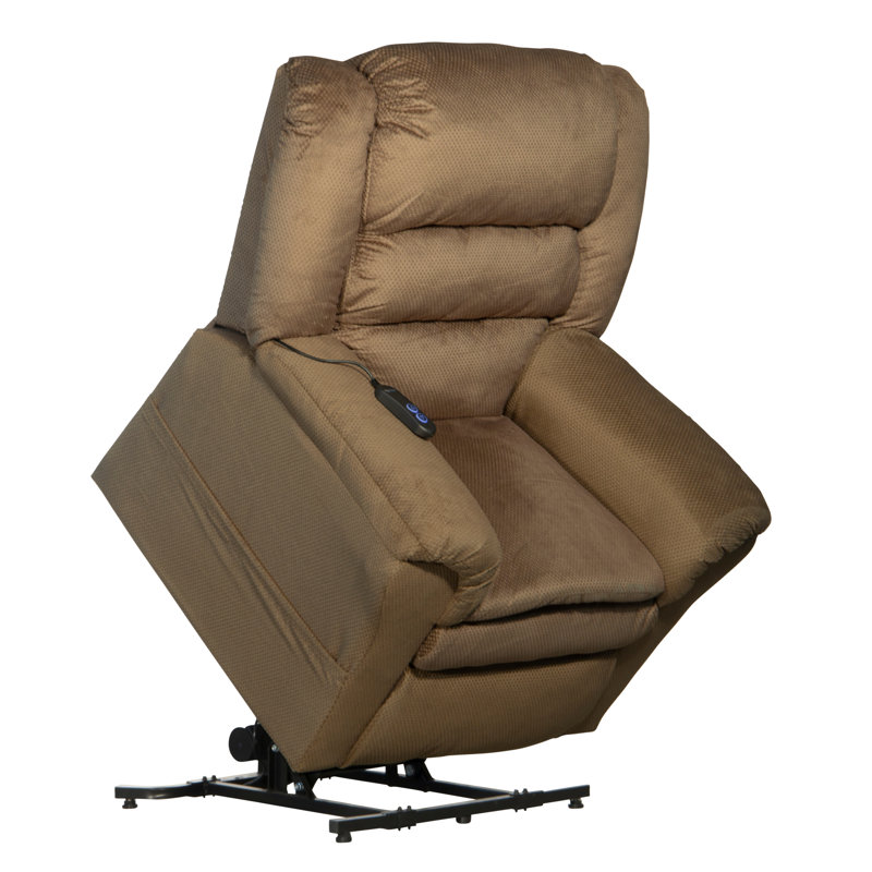 Preston Upholstered Lift Assist Recliner, Coffee