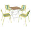 Ensemble de table de salle à manger moderne (doit inclure la table et la chaise), ensemble en métal portatif