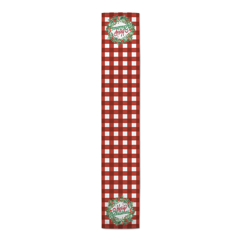 Chemin de table Gearheart, Rouge, 90 po x 16 po