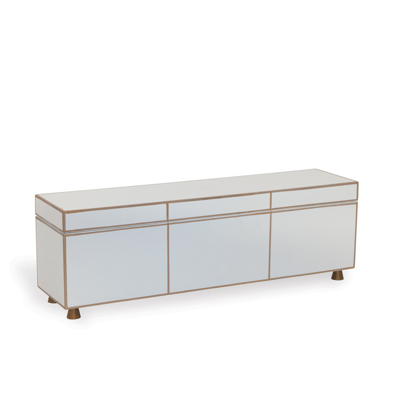 Soho Wood Decorative Box, White/Gold