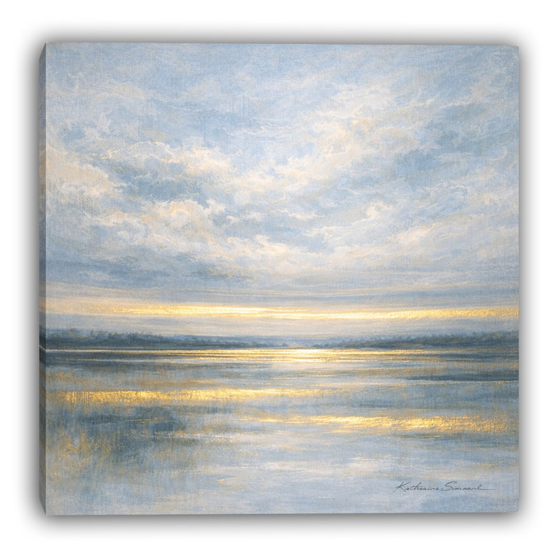 Art mural sur toile Golden Valley, L 20 po x H 20 po x P 1,5 po