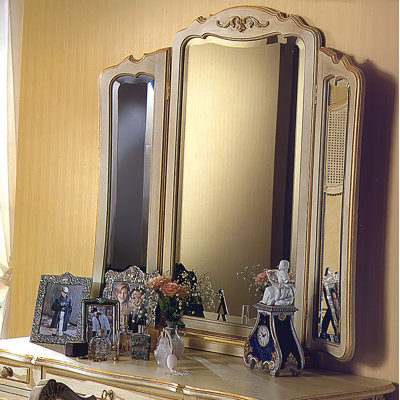 Commode traditionnelle arquée Miroir