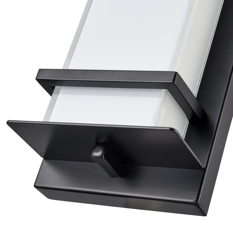 Krishanna Integrated LED Outdoor Wall Sconce, 11" H x 6" W x 3.4" D