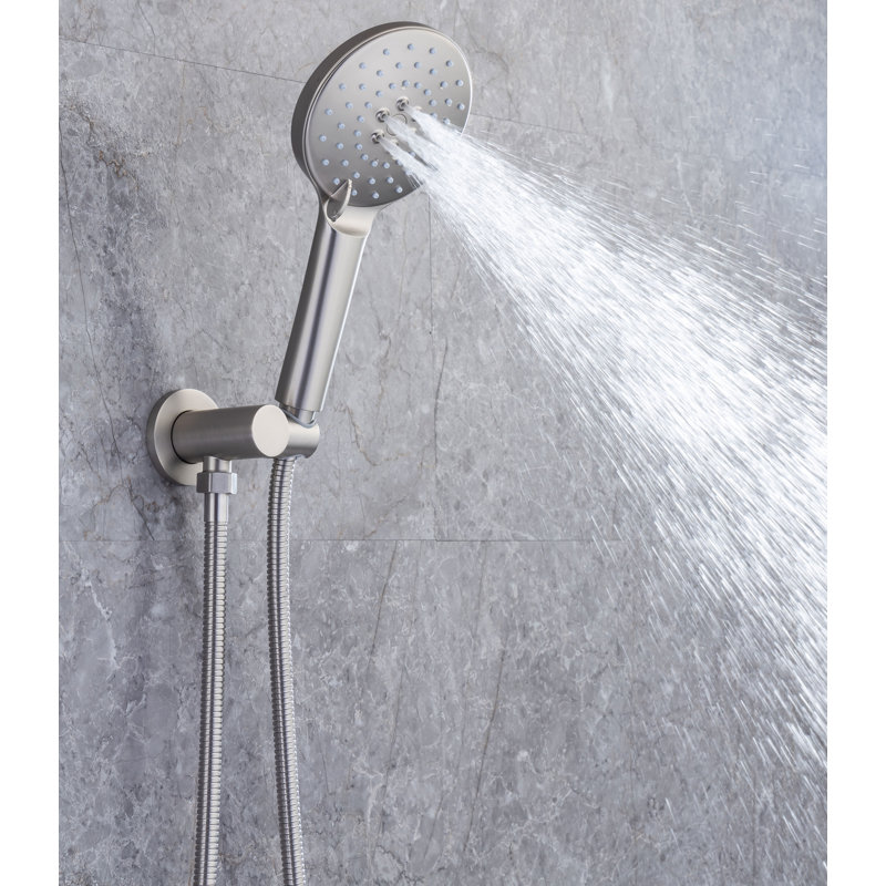 Robinet de baignoire avec valve brute, Nickel brossé