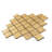Artisana 12x12 in. Gold Textured, Foiled Resin Arabesque Lantern Mosaic Wall Tile (5 sq ft/case, 5-Pack)-123153488
