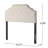 Tufted Upholstered Headboard With Durable Metal Legs-1008109239