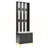 Modern Luxury 4-in-1 Hall Tree with Cushion, Versatile Coat Rack with 8 Hooks and Adjustable Shelves for Entryway, Black-677780882